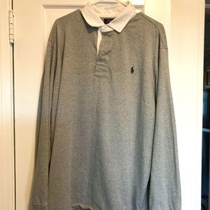 XXL Polo Ralph Lauren gray long sleeve rugby